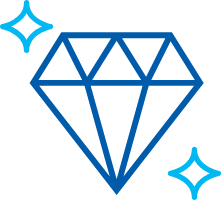 Icon of a cut diamond