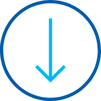 Icon of an arrow pointing downward